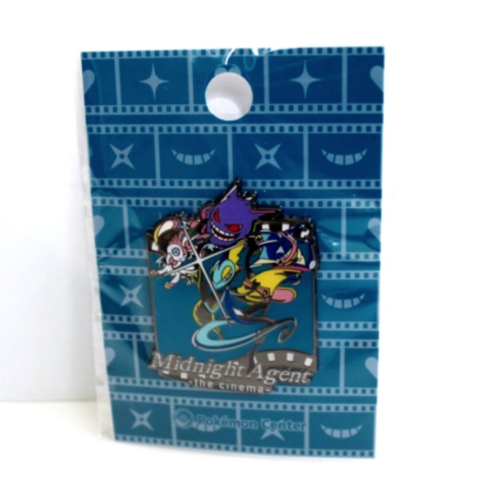 Pokemon Center Original Midnight Agent The Cinema Pin Sylveon Gengar Greninja